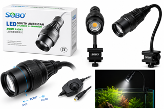 چراغ ال ای دی زوم‌دار آکواریوم سوبو SOBO Zoom Light Y-12W